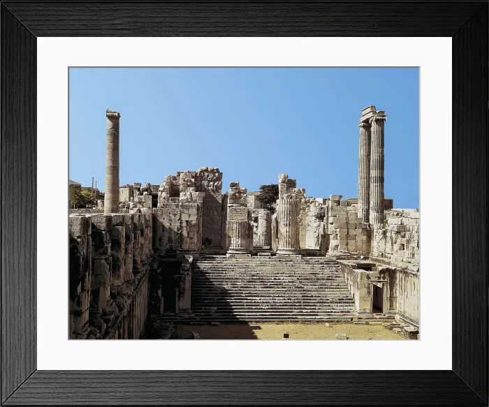 Framed Print : TURKEY. MARMARA. Didyma. Pronaos of the Temple of Apollo Didymus (2nd c. BC). Hellenistic art. AISA / Everett Collection**US SALES ONLY**