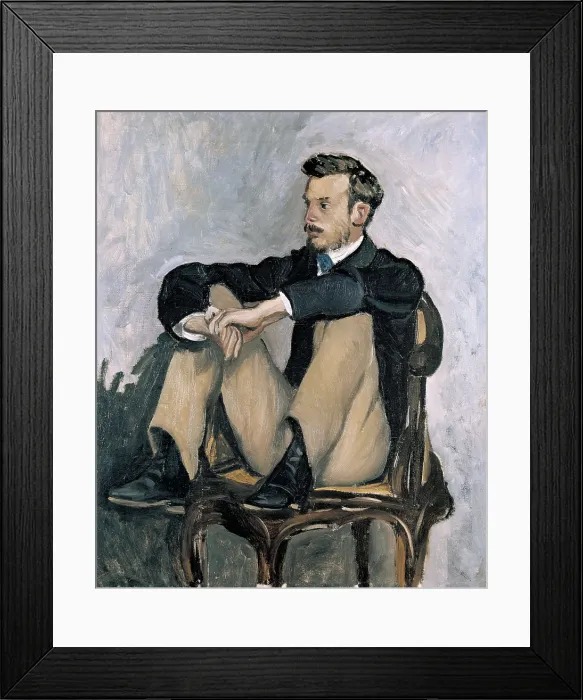 Framed Print : BAZILLE, Jean-Frdric (1841-1870). Portrait of Renoir. 1867. Impressionism. Oil on canvas. FRANCE. Paris. Muse d'Orsay (Orsay Museum). AISA / Everett Collection**US SALES ONLY**