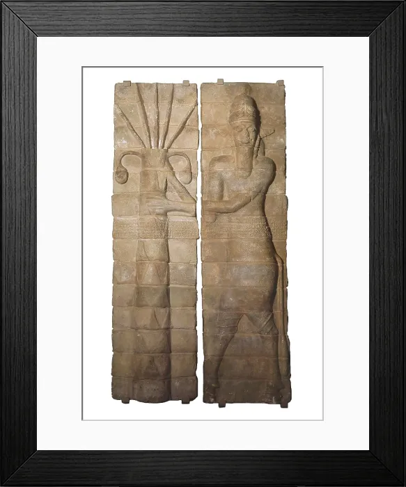 Framed Print : God. 1165-1151 BC. Antropomorphic figure with animal legs. Persian art. Terra-cotta. FRANCE. Paris. Louvre Museum. Proc: IRAN. Susa. AISA / Everett Collection**US SALES ONLY**