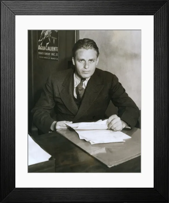 Framed Print : Elliott Roosevelt, at his desk at the Gilpin Airlines at Glendale, Calif. May 10, 1933. (CSU_ALPHA_170) CSU Archives / Everett Collection Framed Print : Elliott Roosevelt, at his desk at the Gilpin Airlines at Glendale, Calif. May 10, 1933. (CSU_ALPHA_170) CSU Archives / Everett Collection