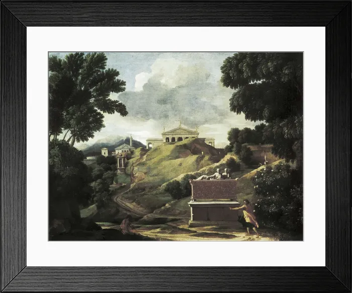 Framed Print : LEMAIRE, Jean (1597-1659). Landscape with ruins. 1st half 17th c. Classicism. Oil on canvas. SPAIN. Madrid. Prado Museum. AISA / Everett Collection**US SALES ONLY**