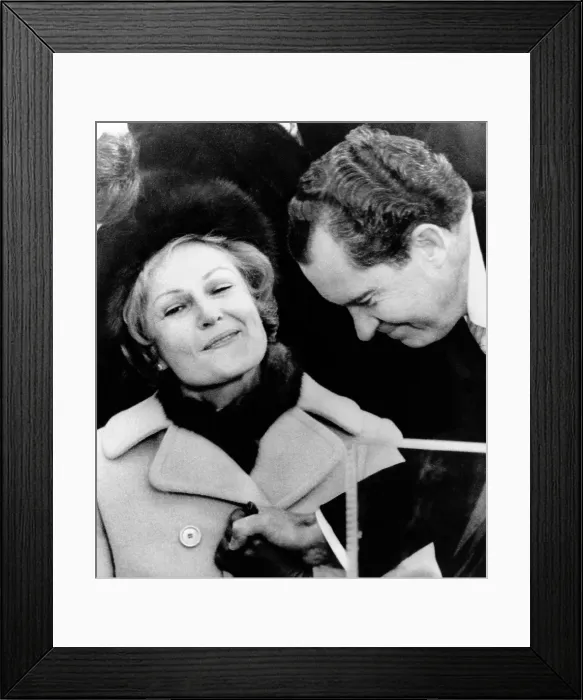 Framed Print : Pat Nixon grasps her husband's hand after he delivered his Inaugural Address. Jan 20, 1969. (CSU_ALPHA_681) CSU Archives / Everett Collection Framed Print : Pat Nixon grasps her husband's hand after he delivered his Inaugural Address. Jan 20, 1969. (CSU_ALPHA_681) CSU Archives / Everett Collection