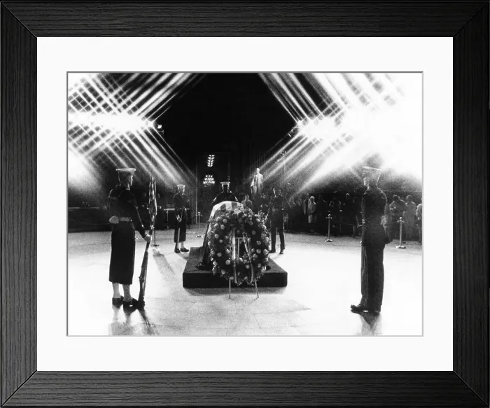 Framed Print : President Eisenhower's funeral