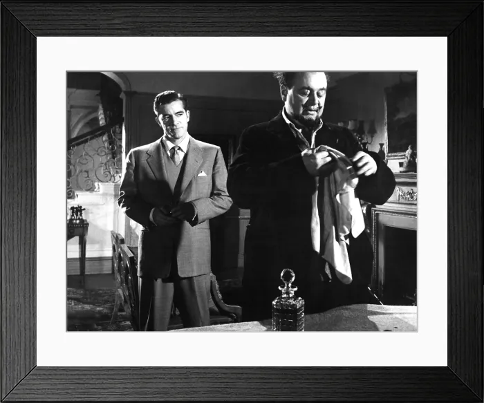 Framed Print : NIGHT OF THE DEMON, (aka CURSE OF THE DEMON), Dana Andrews, Niall MacGinnis, 1957