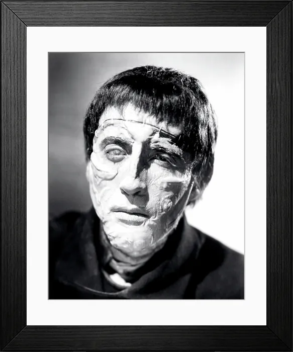 Framed Print : THE CURSE OF FRANKENSTEIN, Christopher Lee, 1957 Framed Print : THE CURSE OF FRANKENSTEIN, Christopher Lee, 1957