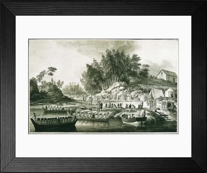 Framed Print : North America. Expedition of Malaspina (1789-1794). Dance on the beach. Ink and feather drawing by Toms Suria. Drawing. SPAIN. Madrid. Navy Museum Framed Print : North America. Expedition of Malaspina (1789-1794). Dance on the beach. Ink and feather drawing by Toms Suria. Drawing. SPAIN. Madrid. Navy Museum