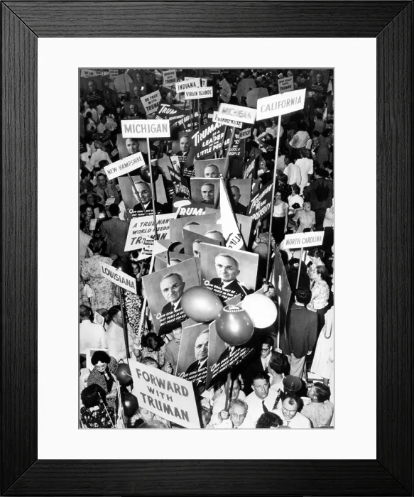Framed Print : Demonstration for President Truman at the National Democratic Convention. Philadelphia, July 14, 1948. (CSU_ALPHA_197) CSU Archives / Everett Collection Framed Print : Demonstration for President Truman at the National Democratic Convention. Philadelphia, July 14, 1948. (CSU_ALPHA_197) CSU Archives / Everett Collection