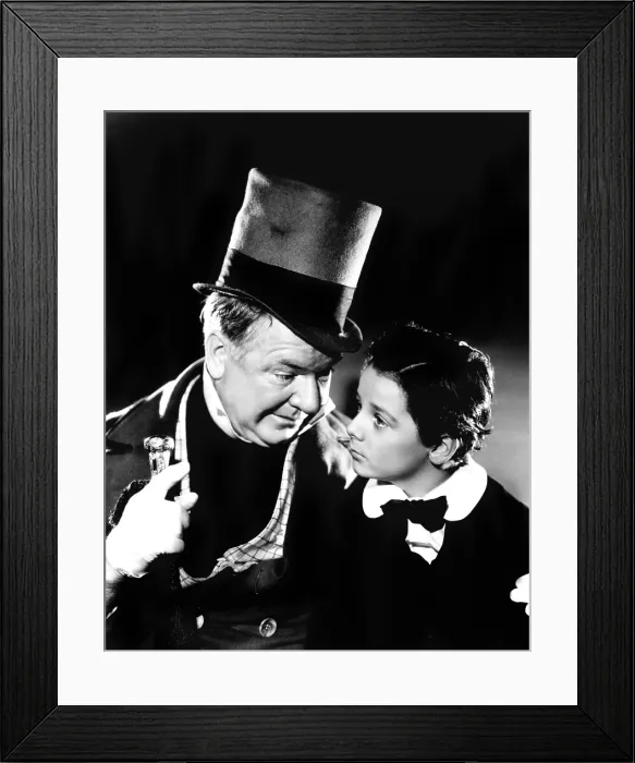Framed Print : DAVID COPPERFIELD, W.C. Fields, Freddie Bartholomew [photo by Clarence Sinclair Bull], 1935