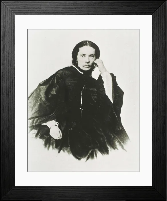 Framed Print : DOSTOYEVSKY, Fyodor Mikhaylovich (1821-1881); ISAEVA, Marya Dmitrievna (1826-1864). Portrait of the first wife of Dostoyevsky, Maria Dmitrievna Isaeva, they got married in 1857 Framed Print : DOSTOYEVSKY, Fyodor Mikhaylovich (1821-1881); ISAEVA, Marya Dmitrievna (1826-1864). Portrait of the first wife of Dostoyevsky, Maria Dmitrievna Isaeva, they got married in 1857