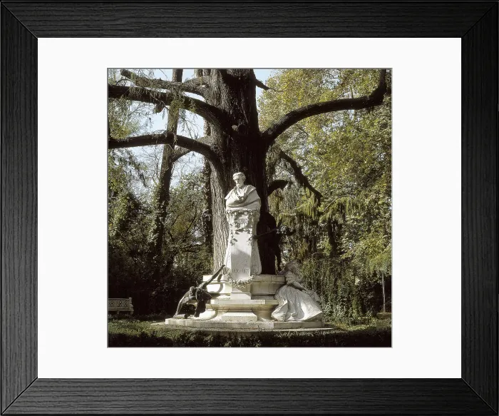 Framed Print : BECHINI, Frederic (19th c.-20th c.); COULLAUT VALERA, Lorenzo (1876-1932). Monument to Gustavo Adolfo Becquer. 1911. SPAIN. Sevilla. Maria Luisa Park Framed Print : BECHINI, Frederic (19th c.-20th c.); COULLAUT VALERA, Lorenzo (1876-1932). Monument to Gustavo Adolfo Becquer. 1911. SPAIN. Sevilla. Maria Luisa Park