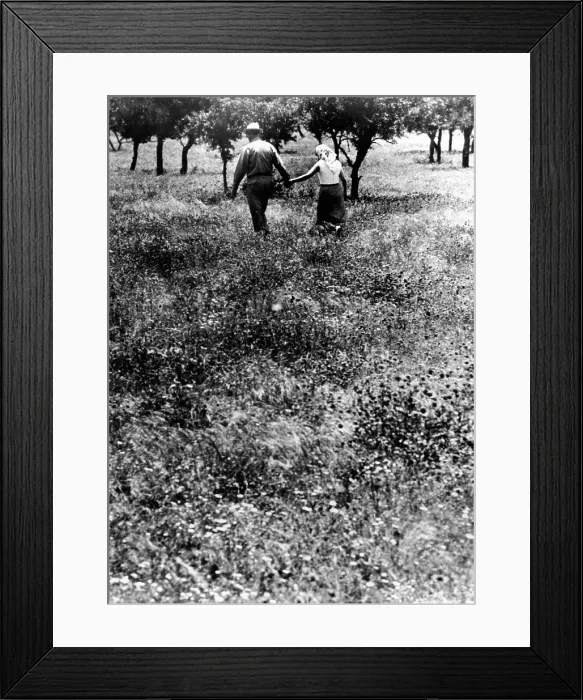 Framed Print : President Lyndon and Lady Bird Johnson walk hand-in-hand through a field of flowers. LBJ Ranch, Summer, 1966. (CSU_ALPHA_718) CSU Archives / Everett Collection Framed Print : President Lyndon and Lady Bird Johnson walk hand-in-hand through a field of flowers. LBJ Ranch, Summer, 1966. (CSU_ALPHA_718) CSU Archives / Everett Collection