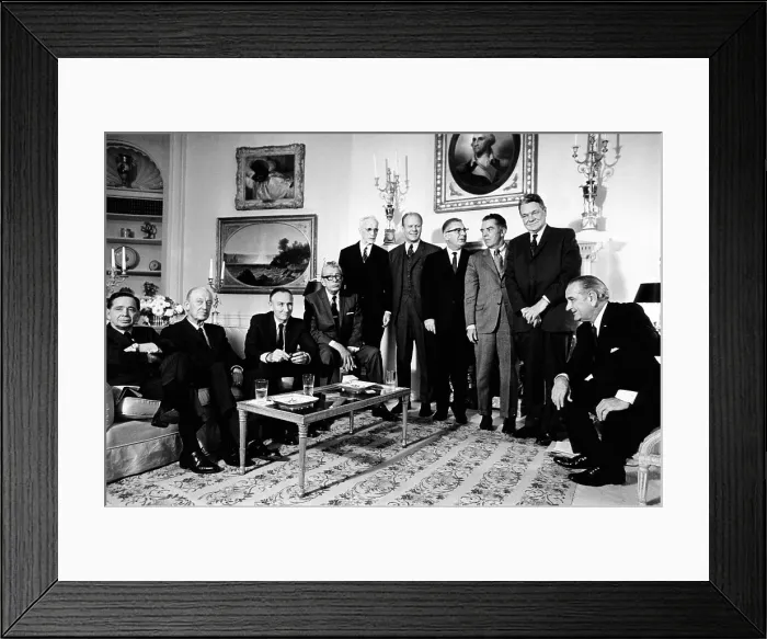 Framed Print : Soon to be succeeded by President-elect Richard Nixon, President Lyndon Johnson has a final meeting with Congressional leaders Framed Print : Soon to be succeeded by President-elect Richard Nixon, President Lyndon Johnson has a final meeting with Congressional leaders