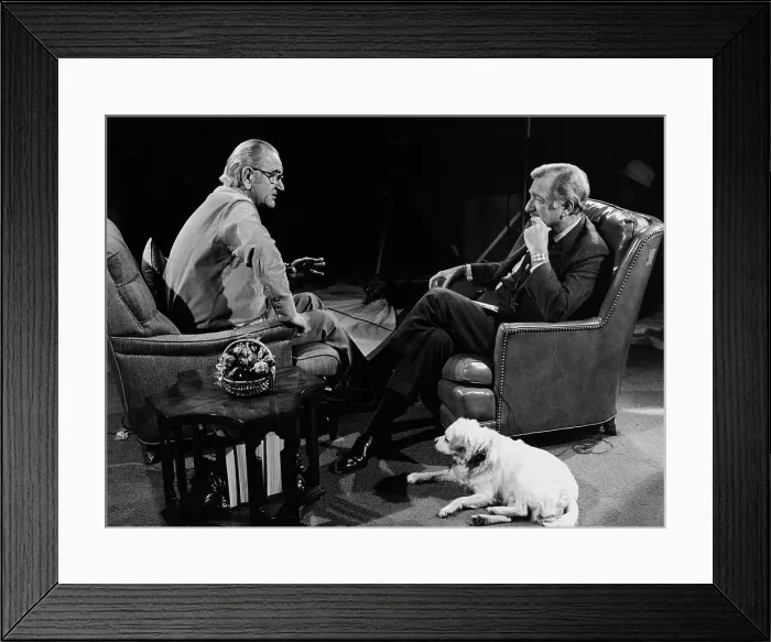Framed Print : President Lyndon Johnson in his last public conversation. The former President was interviewed by CBS anchorman Walter Cronkite on Jan. 12, 1973 at the LBJ Ranch Framed Print : President Lyndon Johnson in his last public conversation. The former President was interviewed by CBS anchorman Walter Cronkite on Jan. 12, 1973 at the LBJ Ranch