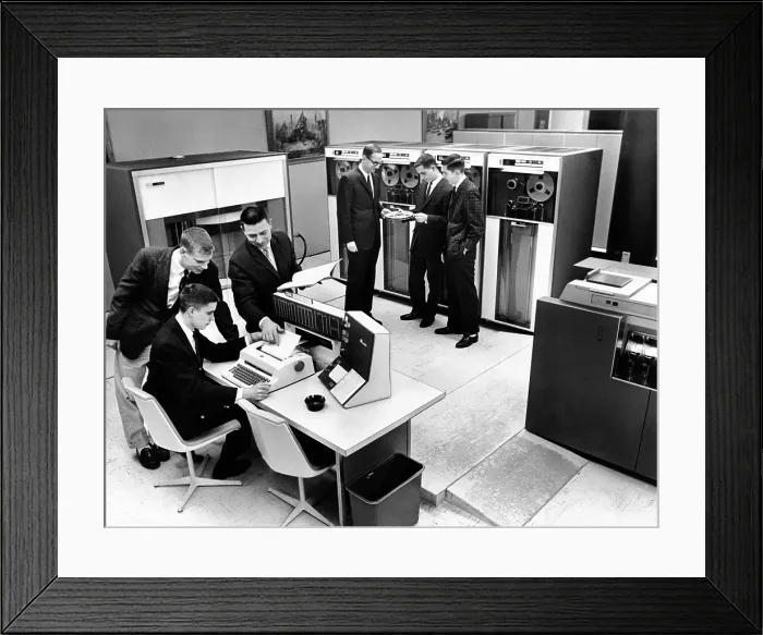 Framed Print : University School at IBM Corporation in 1962. The newest computers required specialist training for their engineer-operators. (CSU_ALPHA_1214) CSU Archives / Everett Collection