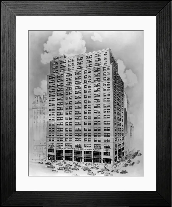 Framed Print : The World Headquarters Building of International Business Machines Corporation. Located at Madison Avenue and 57th Street, New York, it was dedicated on Jan. 18, 1938 Framed Print : The World Headquarters Building of International Business Machines Corporation. Located at Madison Avenue and 57th Street, New York, it was dedicated on Jan. 18, 1938