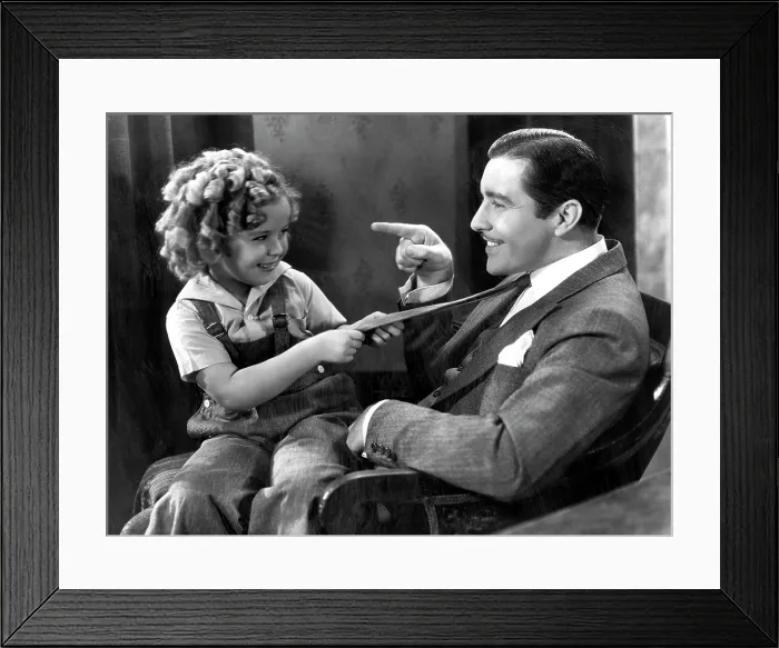 Framed Print : CURLY TOP, Shirley Temple, John Boles, 1935, TM & Copyright (c) 20th Century Fox Film Corp. All rights reserved