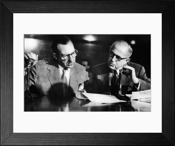 Framed Print : Frank Costello during Kefauver Committee hearings in NYC Framed Print : Frank Costello during Kefauver Committee hearings in NYC
