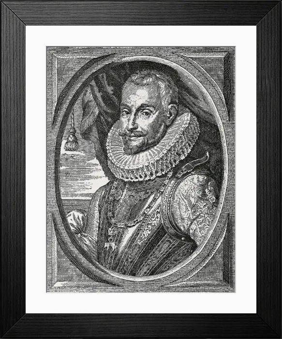 Framed Print : SPINOLA, Ambrogio di Filippo (1569-1630). Engraving. SPAIN. Zaragoza. Academia General Militar (General Military Academy). AISA / Everett Collection**US SALES ONLY**