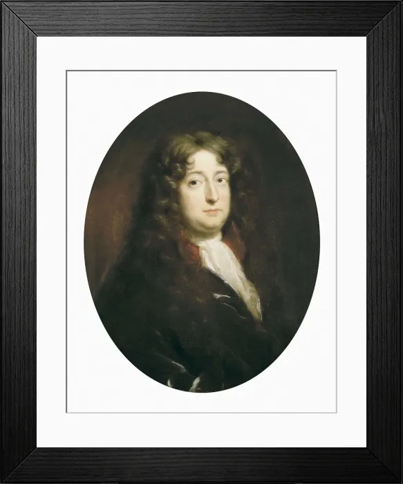 Framed Print : RACINE, Jean (1639-1699). Portrait of Pierre Mignard's school (second half of 17th c.). Oil on canvas. FRANCE. Versailles. National Museum of Versailles