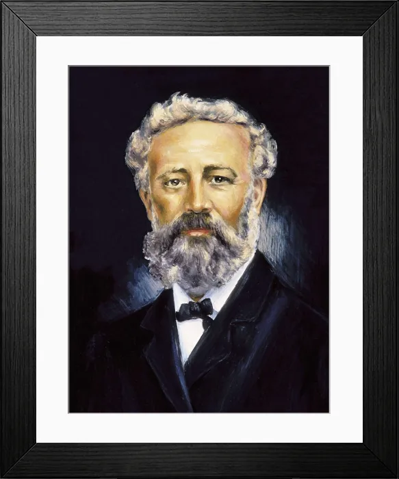 Framed Print : VERNE, Jules (1828-1905). Painting. AISA / Everett Collection**US SALES ONLY**