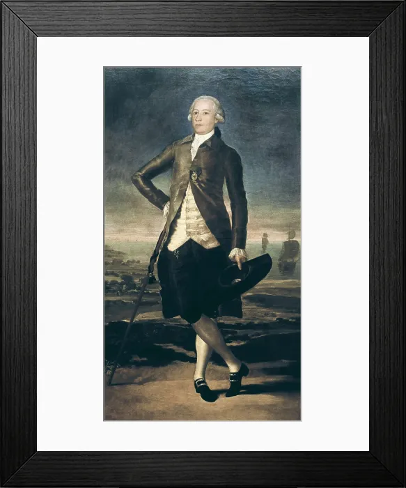 Framed Print : GOYA Y LUCIENTES, Francisco de (1746-1828). Gaspar Melchor de Jovellanos. 1787. Oil on canvas. SPAIN. Oviedo. Fine Arts Museum of Asturias