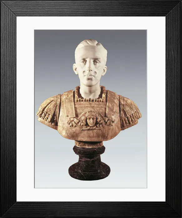 Framed Print : SPAIN. Cordoba. Marqus de Viana Palace. Bust of Alfonso XIII with Roman armour. Work by Mariano Benlliure y Gil. Sculpture on marble. AISA / Everett Collection**US SALES ONLY** Framed Print : SPAIN. Cordoba. Marqus de Viana Palace. Bust of Alfonso XIII with Roman armour. Work by Mariano Benlliure y Gil. Sculpture on marble. AISA / Everett Collection**US SALES ONLY**