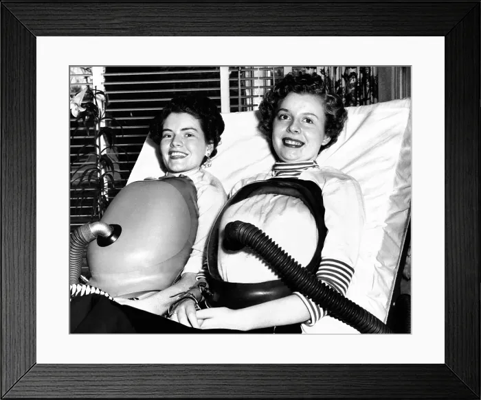 Framed Print : Two women polio victims using chest respirators that free them from the iron lung. Both were stricken in 1953. July 16, 1955. (CSU_ALPHA_1226) CSU Archives / Everett Collection Framed Print : Two women polio victims using chest respirators that free them from the iron lung. Both were stricken in 1953. July 16, 1955. (CSU_ALPHA_1226) CSU Archives / Everett Collection