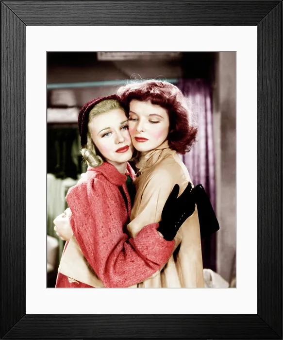 Framed Print : STAGE DOOR, from left: Ginger Rogers, Katharine Hepburn, 1937 Framed Print : STAGE DOOR, from left: Ginger Rogers, Katharine Hepburn, 1937