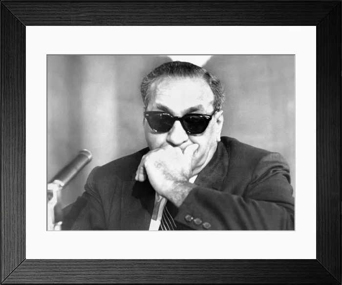 Framed Print : Tony Accardo, before the Senate Labor Rackets Committee