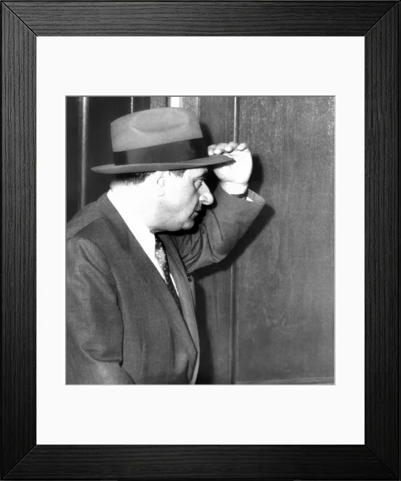 Framed Print : Albert Anastasia enters U.S. District Court in Camden, NJ. The reputed former executioner of Murder Inc. received a one year prison sentence for Federal Tax evasion Framed Print : Albert Anastasia enters U.S. District Court in Camden, NJ. The reputed former executioner of Murder Inc. received a one year prison sentence for Federal Tax evasion