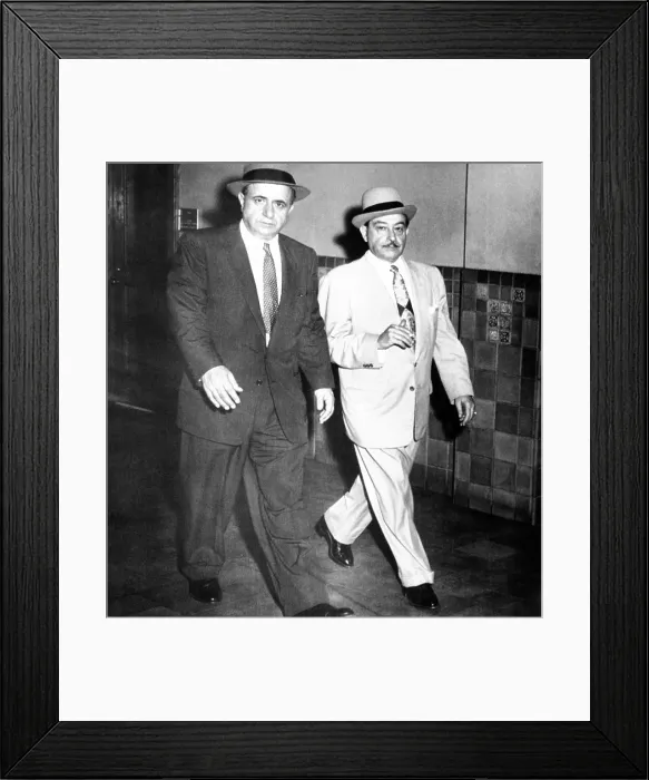 Framed Print : Albert Anastasia (left) leaves Federal District Court with his attorney, Anthony Colendra Framed Print : Albert Anastasia (left) leaves Federal District Court with his attorney, Anthony Colendra