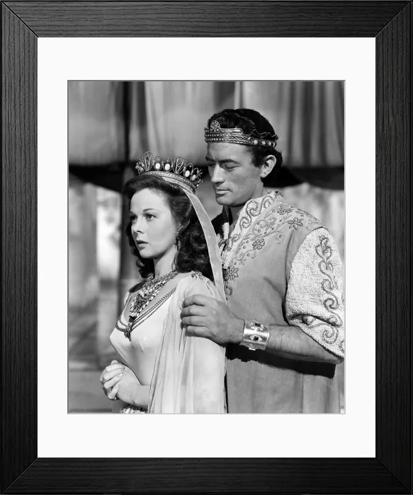 Framed Print : DAVID AND BATHSHEBA, Susan Hayward, Gregory Peck, 1951. TM and Copyright (c) 20th Century Fox Film Corp. All rights reserved