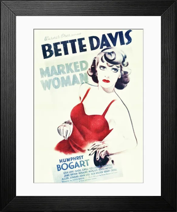 Framed Print : MARKED WOMAN, Bette Davis, 1937