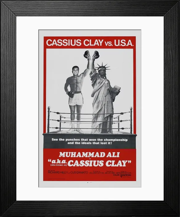 Framed Print : MUHAMMAD ALI A.K.A. CASSIUS CLAY, (aka A.K.A. CASSIUS CLAY), US poster art, Muhammad Ali, 1970 Framed Print : MUHAMMAD ALI A.K.A. CASSIUS CLAY, (aka A.K.A. CASSIUS CLAY), US poster art, Muhammad Ali, 1970