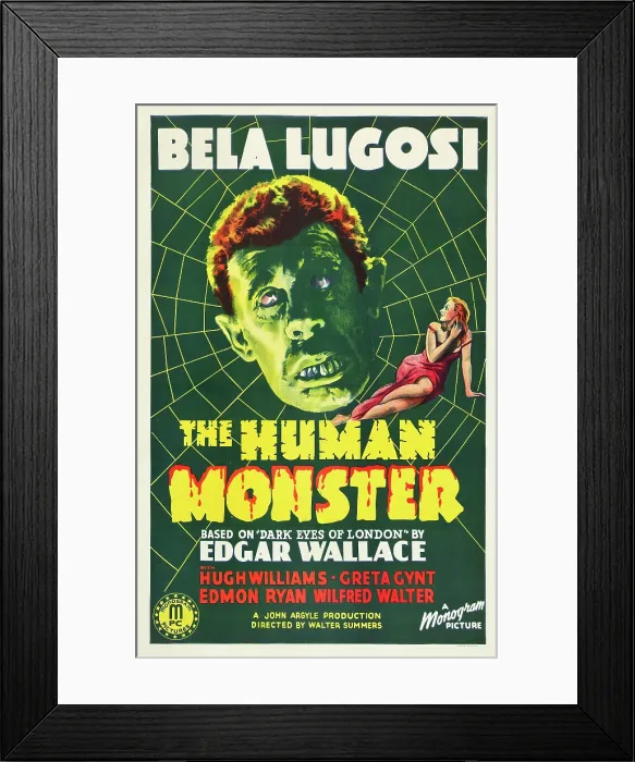 Framed Print : THE DARK EYES OF LONDON, (aka THE HUMAN MONSTER, aka DEAD EYES OF LONDON), Wilfred Walter, Greta Gynt, 1940