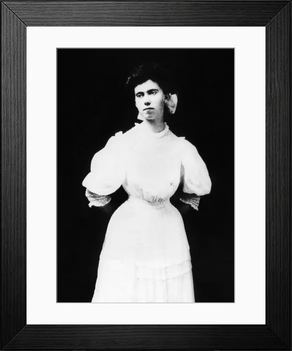 Framed Print : President Richard Nixon's mother, Hannah Milhaus as a young woman