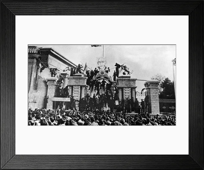 Framed Print : Demonstration for Iranian Premier Mohammed Mossadegh
