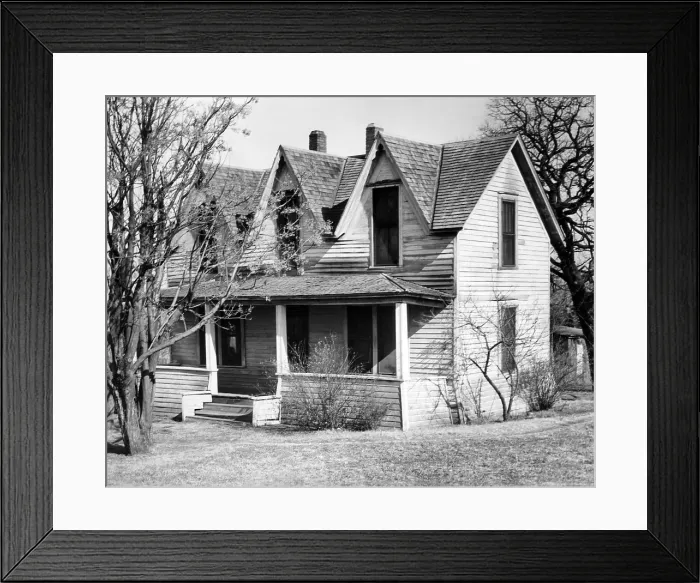 Framed Print : Dwight Eisenhower birthplace. The military commander and US President was born in Dension, Texas on Oct. 14, 1890. (CSU_ALPHA_229) CSU Archives / Everett Collection