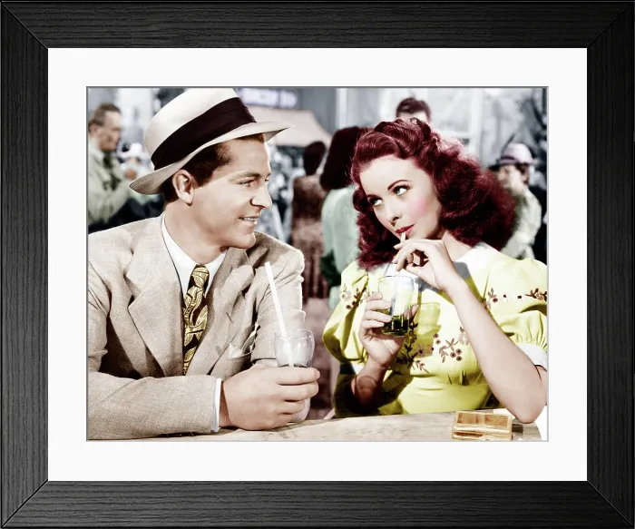 Framed Print : STATE FAIR, from left: Dana Andrews, Jeanne Crain, 1945. 20th Century-Fox Film Corporation, TM & Copyright / courtesy Everett Collection