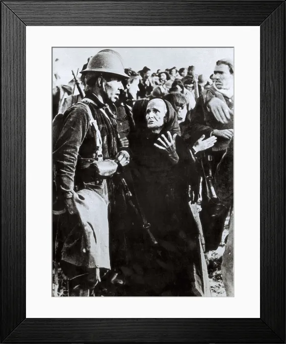 Framed Print : Spanish Civil War (1936-1939). Exiles in France. UNITED STATES OF AMERICA. Waltham. Brandeis University Libraries. AISA / Everett Collection**US SALES ONLY**