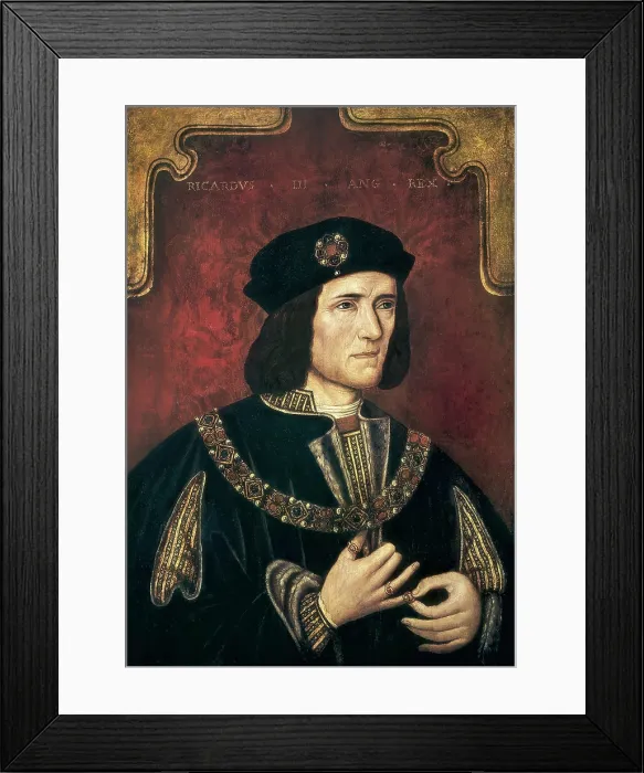 Framed Print : Richard III. ca. 1483 - ca. 1485. Anonymous portrait. Oil on wood. UNITED KINGDOM. London. National Portrait Gallery. AISA / Everett Collection**US SALES ONLY**