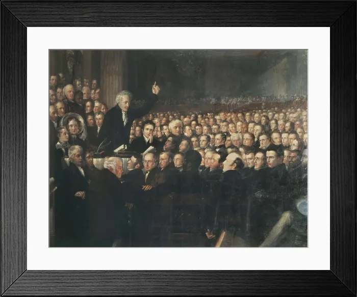 Framed Print : HAYDON, Benjamin Robert (1786-1846). The Anti-Slavery Society Convention. 1841. Detail. Oil on canvas. UNITED KINGDOM. London. National Portrait Gallery Framed Print : HAYDON, Benjamin Robert (1786-1846). The Anti-Slavery Society Convention. 1841. Detail. Oil on canvas. UNITED KINGDOM. London. National Portrait Gallery