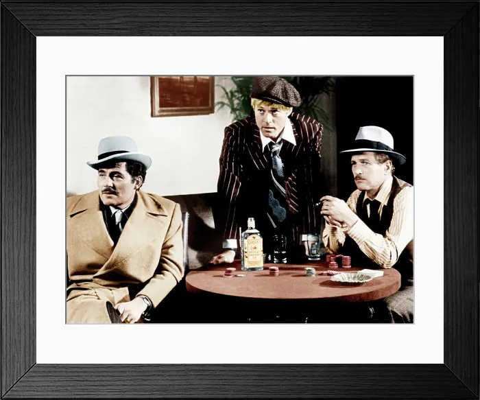 Framed Print : THE STING, from left: Robert Shaw, Robert Redford, Paul Newman, 1973