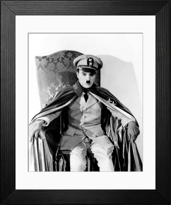 Framed Print : THE GREAT DICTATOR, Charlie Chaplin, 1940