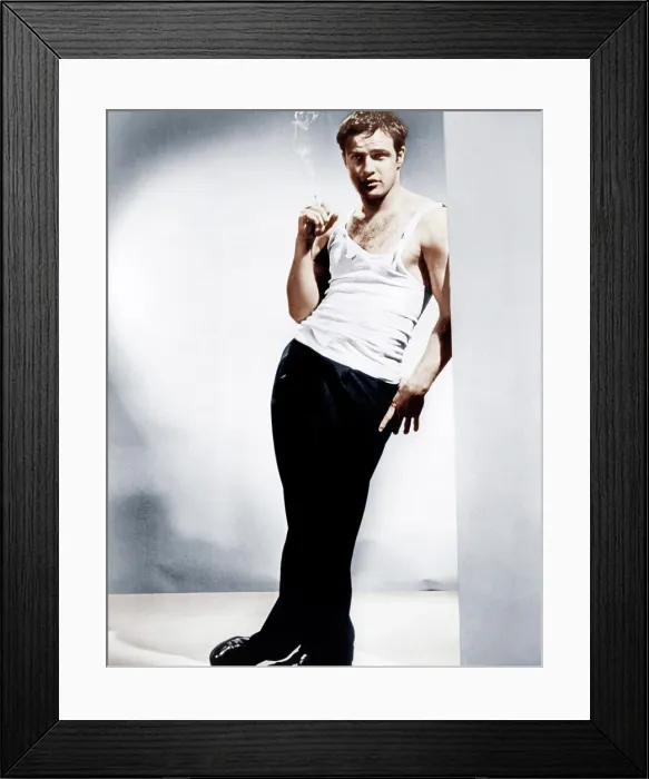 Framed Print : A STREETCAR NAMED DESIRE, Marlon Brando, 1951