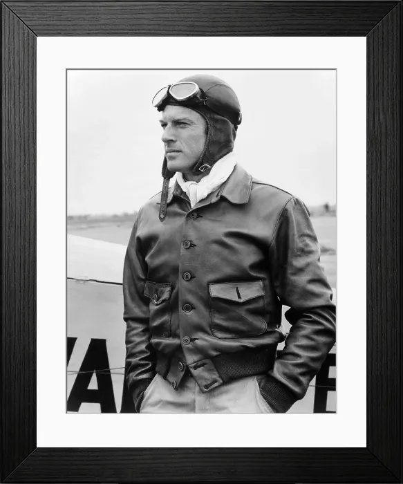 Framed Print : THE GREAT WALDO PEPPER, Robert Redford, on set, 1975 Framed Print : THE GREAT WALDO PEPPER, Robert Redford, on set, 1975