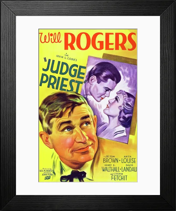 Framed Print : JUDGE PRIEST, Will Rogers, Tom Brown, Anita Louise, 1934, (c) 20th Century Fox, TM & Copyright / Courtesy: Everett Collection Framed Print : JUDGE PRIEST, Will Rogers, Tom Brown, Anita Louise, 1934, (c) 20th Century Fox, TM & Copyright / Courtesy: Everett Collection