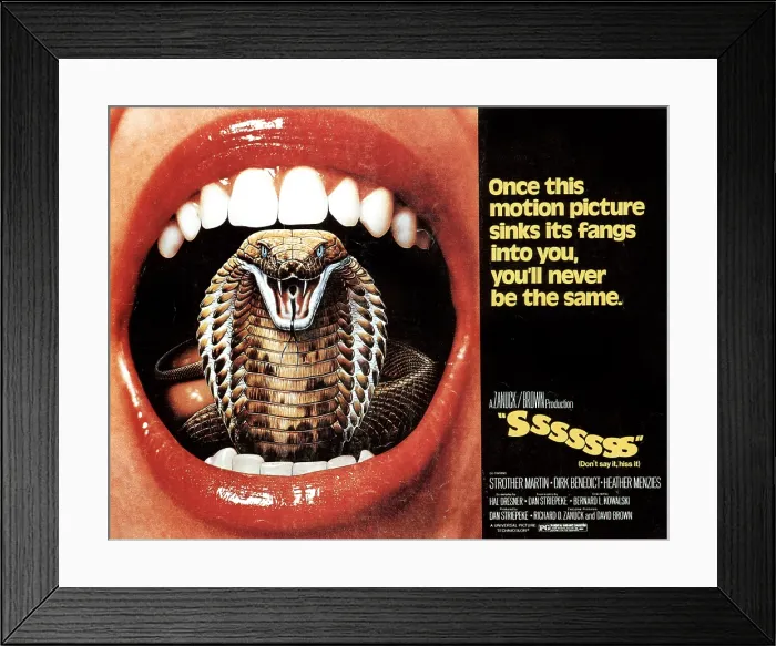 Framed Print : SSSSSSS, ad art, 1973