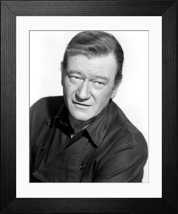 Framed Print : THE MAN WHO SHOT LIBERTY VALANCE, John Wayne, 1962