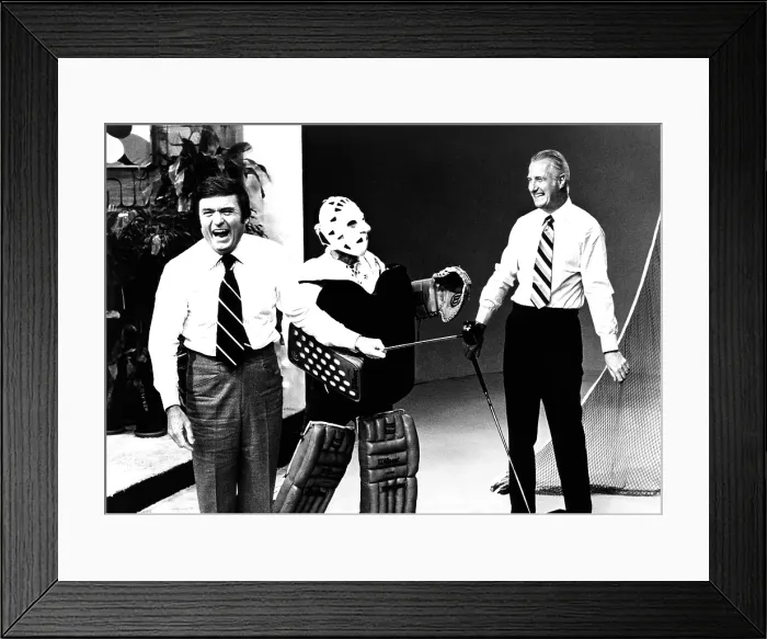 Framed Print : Former Vice President Spiro Agnew appeared on the The Mike Douglas Show to promote his novel, The Canfield Decision. Actor Jamie Farr of the M*A*S*H series Framed Print : Former Vice President Spiro Agnew appeared on the The Mike Douglas Show to promote his novel, The Canfield Decision. Actor Jamie Farr of the M*A*S*H series